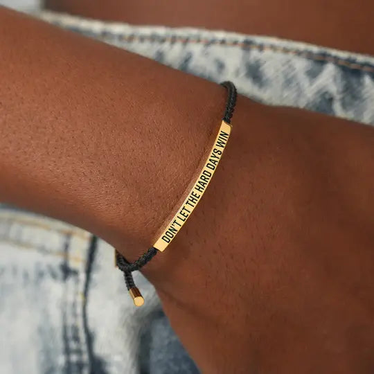 Don't Let The Hard Days Win Bracelet, view 5
