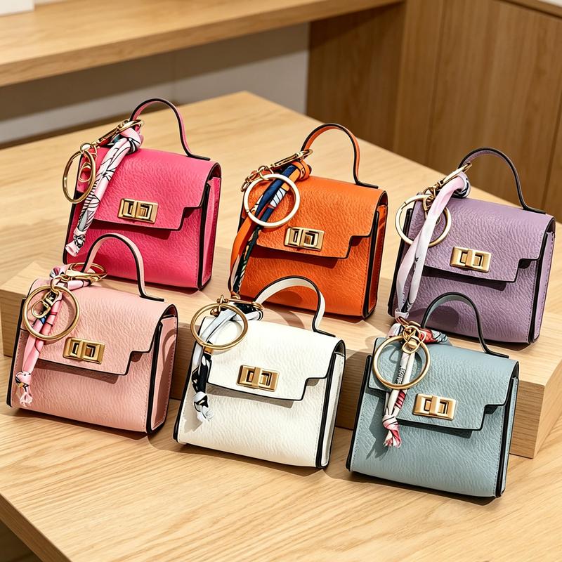 Mini Luxury Bag Keychain Charm, view 4