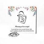 Mommy of an Angel — angel wing remembrance ring and bracelet keepsake