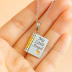 My Little Angel Granddaughter Necklace — pendant necklace from grandmother to granddaughter with a printed message card