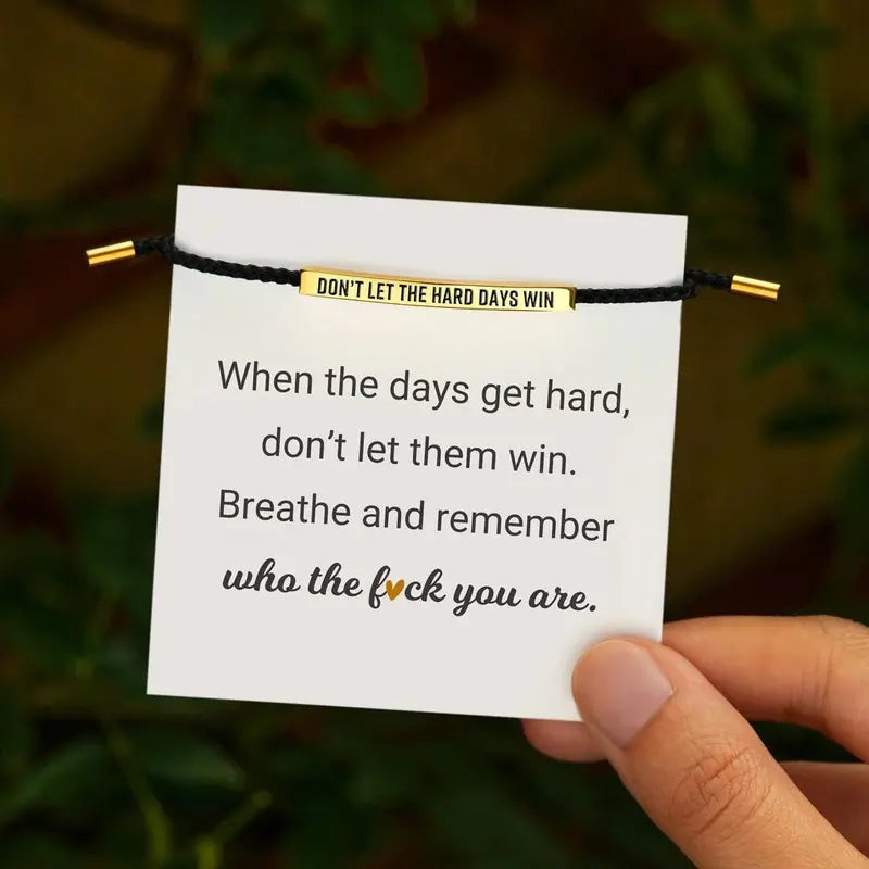 Don't Let The Hard Days Win Bracelet, view 9