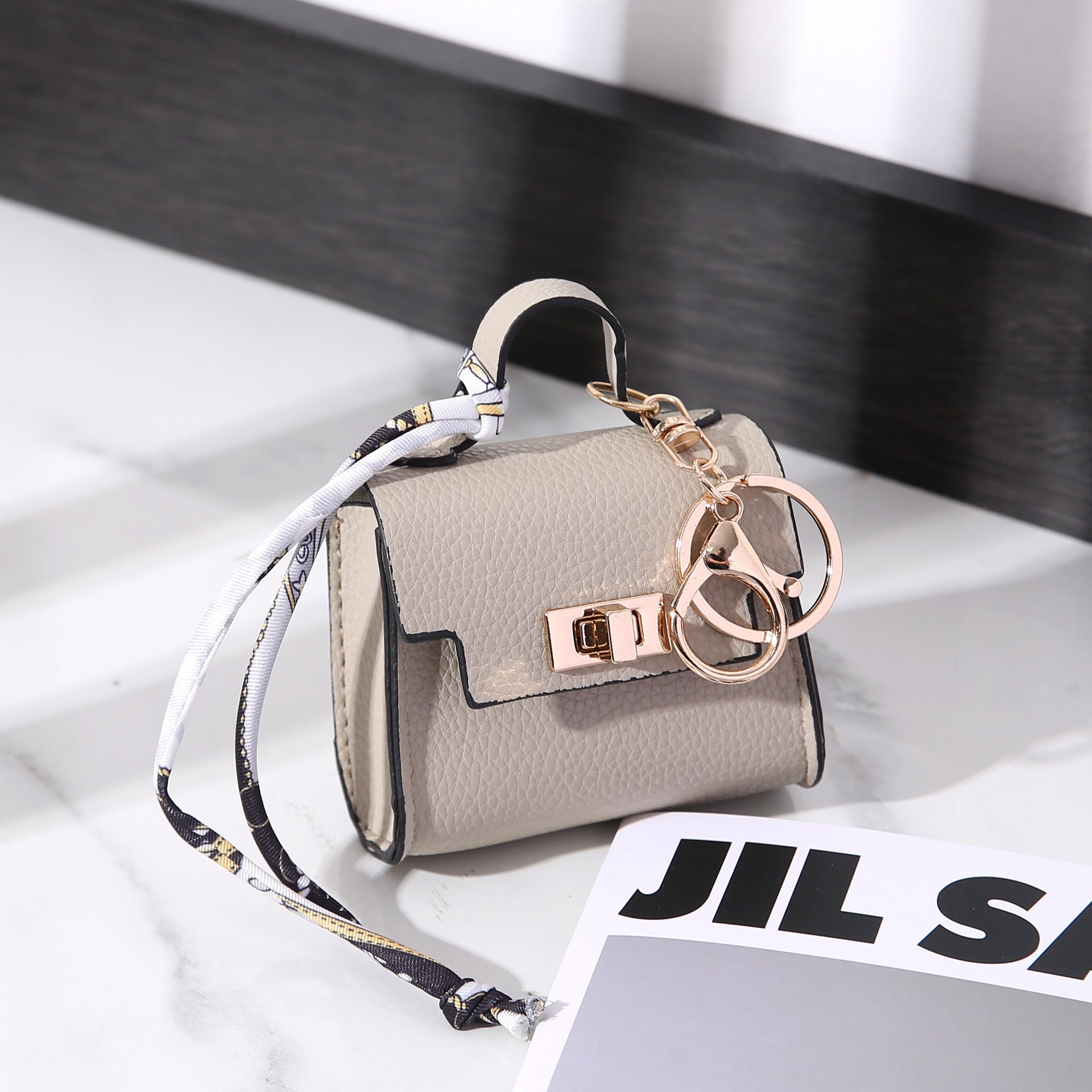 Mini Luxury Bag Keychain Charm, view 17