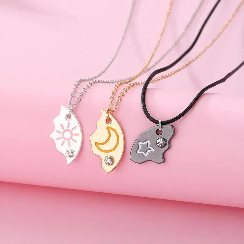 Magnetic Star, Moon & Sun Necklace Set, view 2