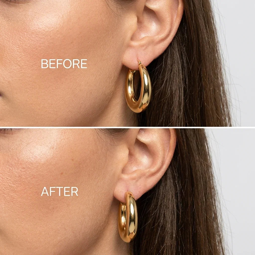 Gold Plated Lobe Lifter Earring Backings — screw-back earring lifters that support heavy statement earrings