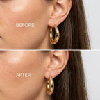Gold Plated Lobe Lifter Earring Backings — screw-back earring lifters that support heavy statement earrings